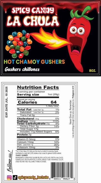 Extra Hot Chamoy Gushers - Gushers chillones